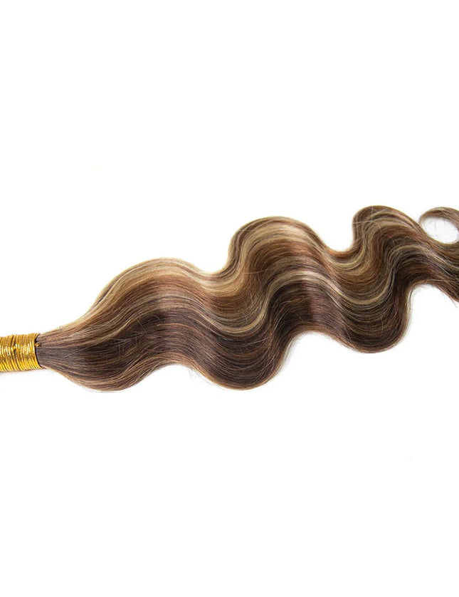 body wave P4/30/613 color 15A human hair bulk for braiding
