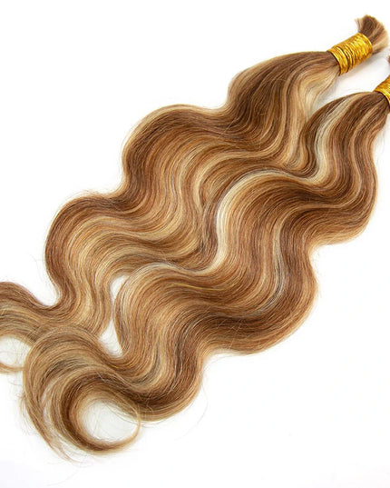 body wave P30/613 color 15A human hair bulk for braiding