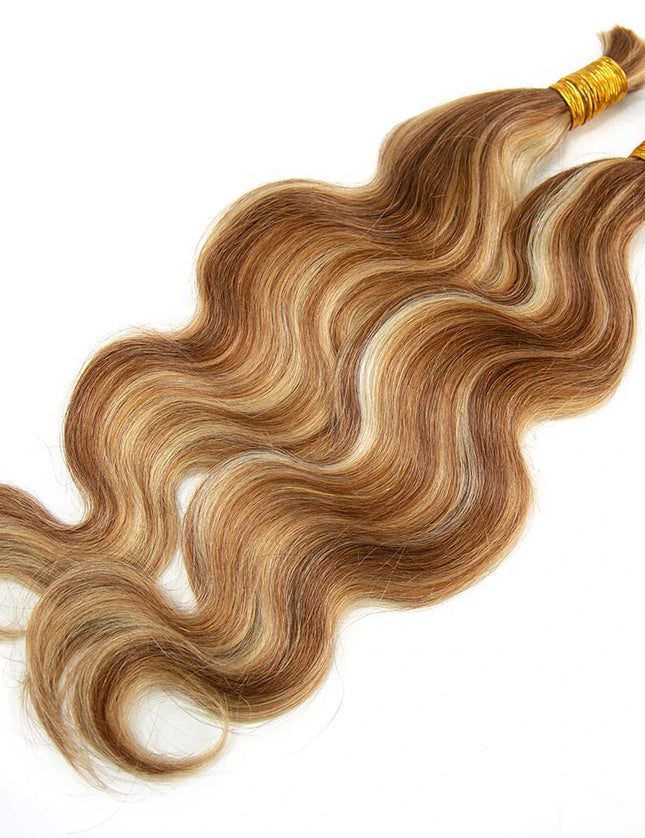 body wave P30/613 color 15A human hair bulk for braiding