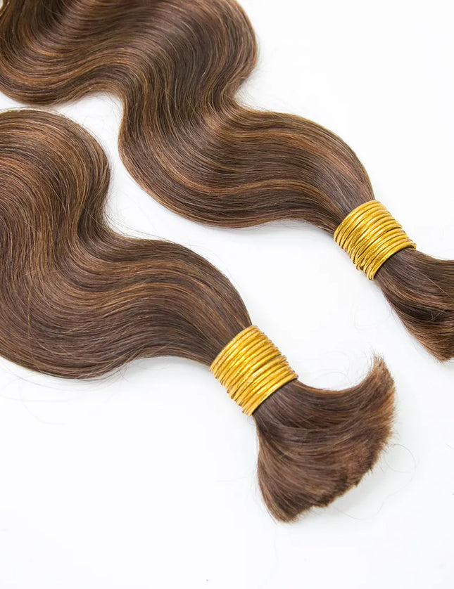 Body wave P4/30 color 15A human hair bulk for braiding