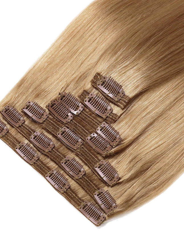 remy clip hair extensions-#966