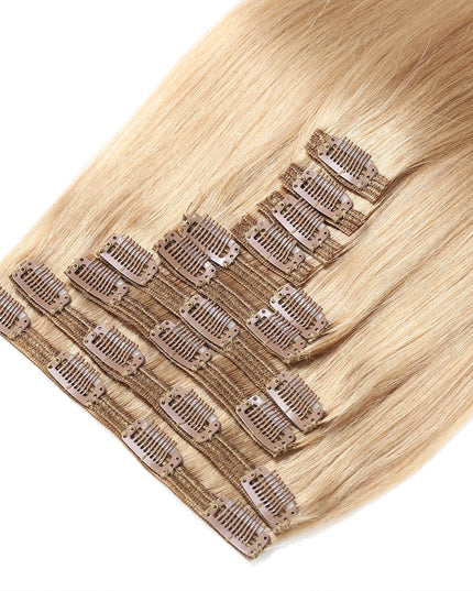 remy clip hair extensions- #908