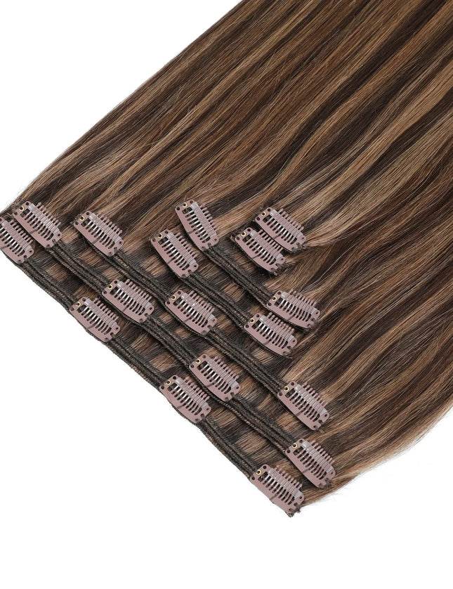 remy clip hair extensions- #9089