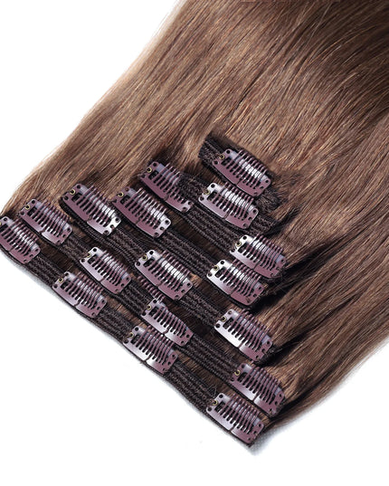 remy clip hair extensions--- Color #6