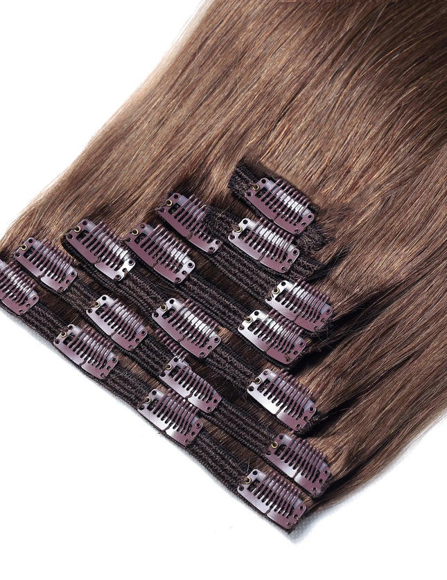 remy clip hair extensions--- Color #6
