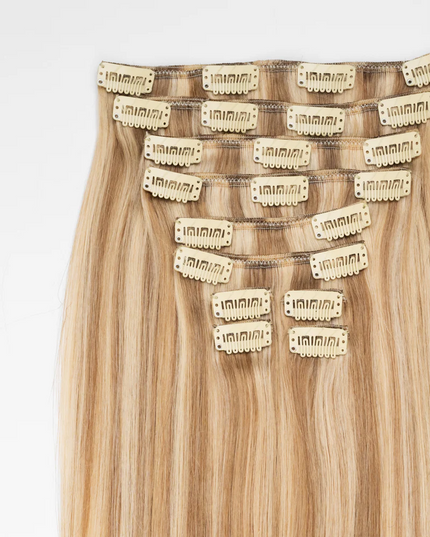 remy clip hair extensions-P18/60 color