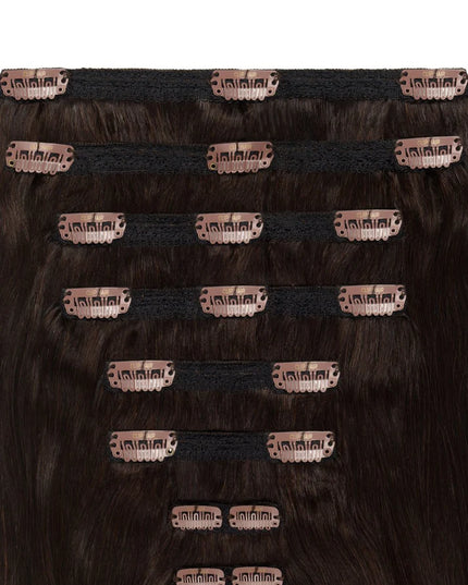 remy clip hair extensions-color #2