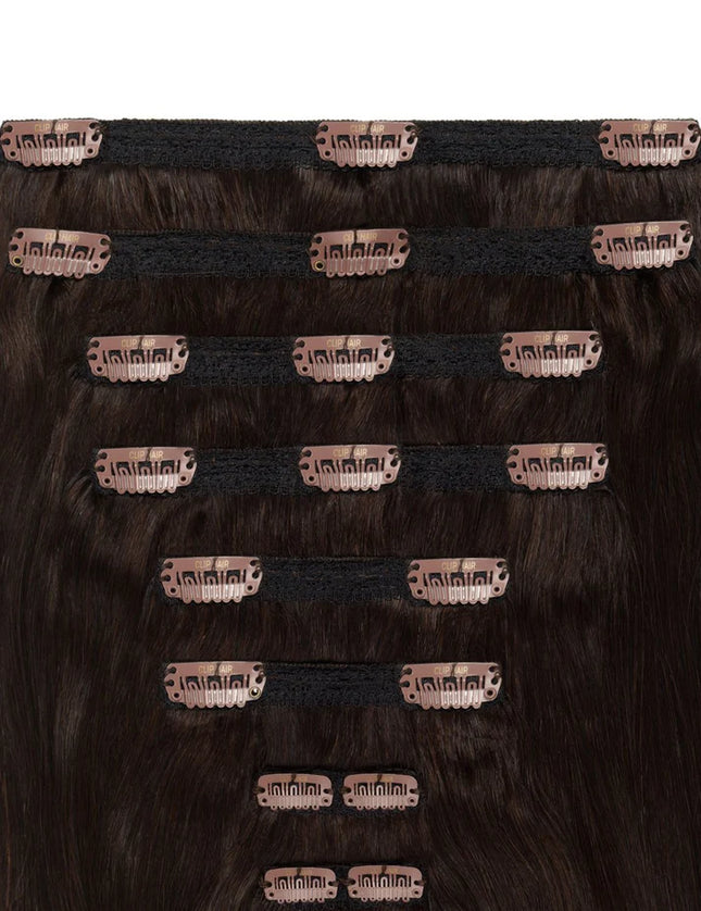 remy clip hair extensions-color #2