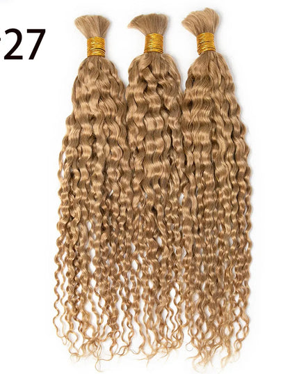 water wave #27 color 15A human hair bulk for braiding