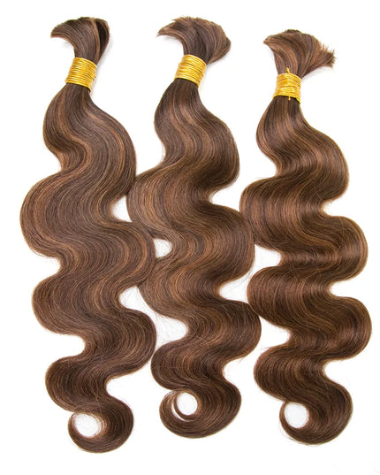 Body wave P4/30 color 15A human hair bulk for braiding
