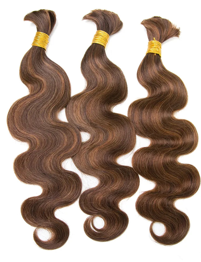 Body wave P4/30 color 15A human hair bulk for braiding