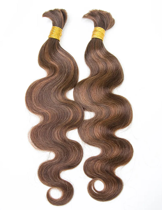 Body wave P4/30 color 15A human hair bulk for braiding