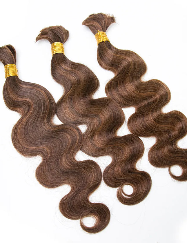 Body wave P4/30 color 15A human hair bulk for braiding