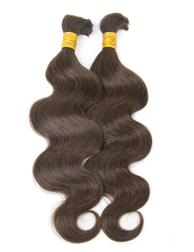 Body wave #4 color 15A human hair bulk for braiding
