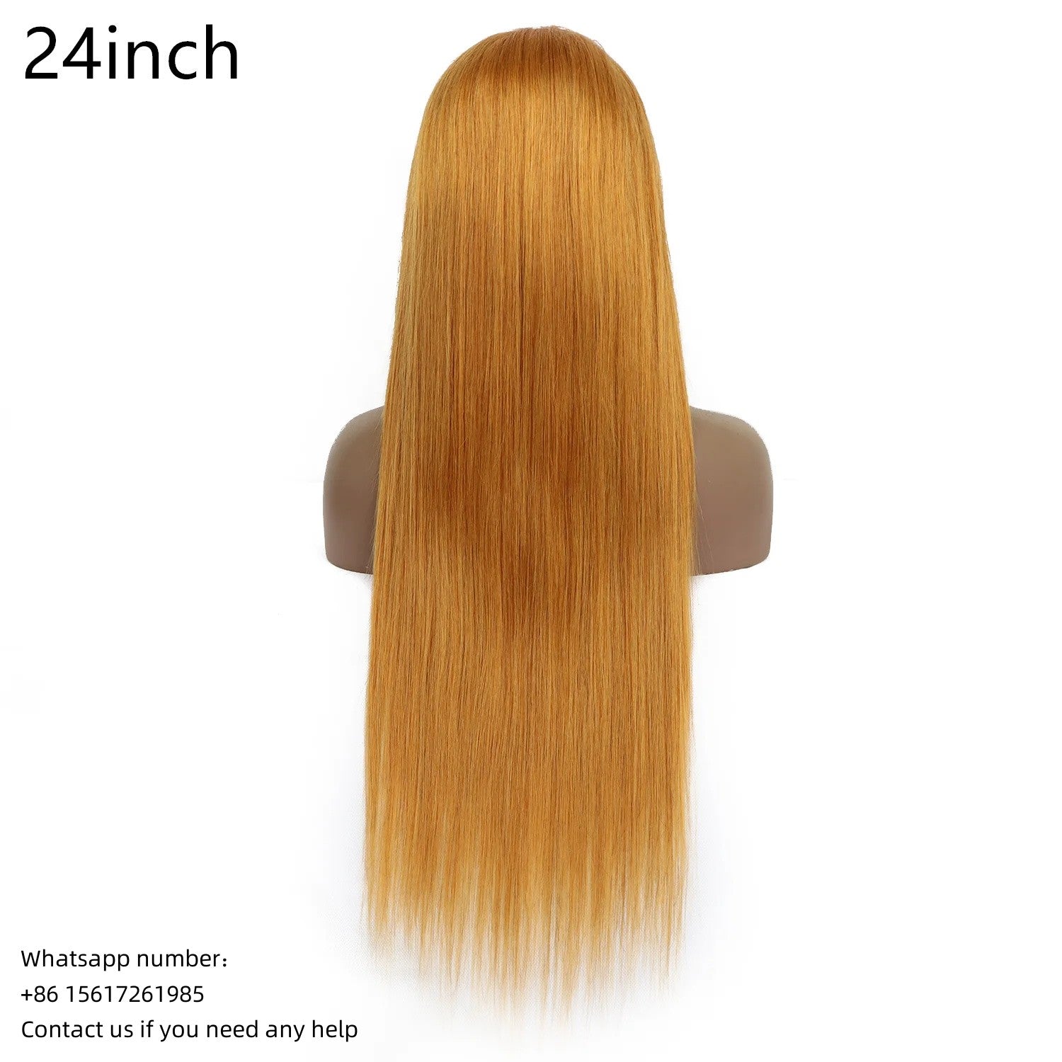 Golden brown color 13x4，Transparent Lace Frontal Straight  100% Virgin Human Hair LACE Wig 180% density