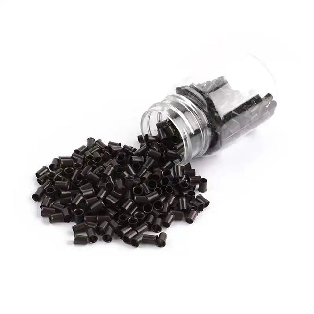 Flared Copper Tubes Beads Locks Micro Rings for I Stick Tip Human Hair Extensions