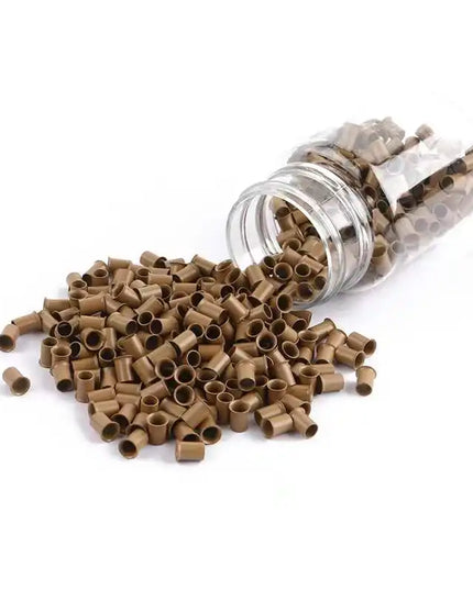 Flared Copper Tubes Beads Locks Micro Rings for I Stick Tip Human Hair Extensions