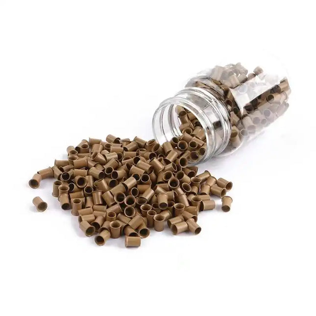 Flared Copper Tubes Beads Locks Micro Rings for I Stick Tip Human Hair Extensions