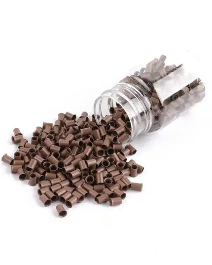 Flared Copper Tubes Beads Locks Micro Rings for I Stick Tip Human Hair Extensions