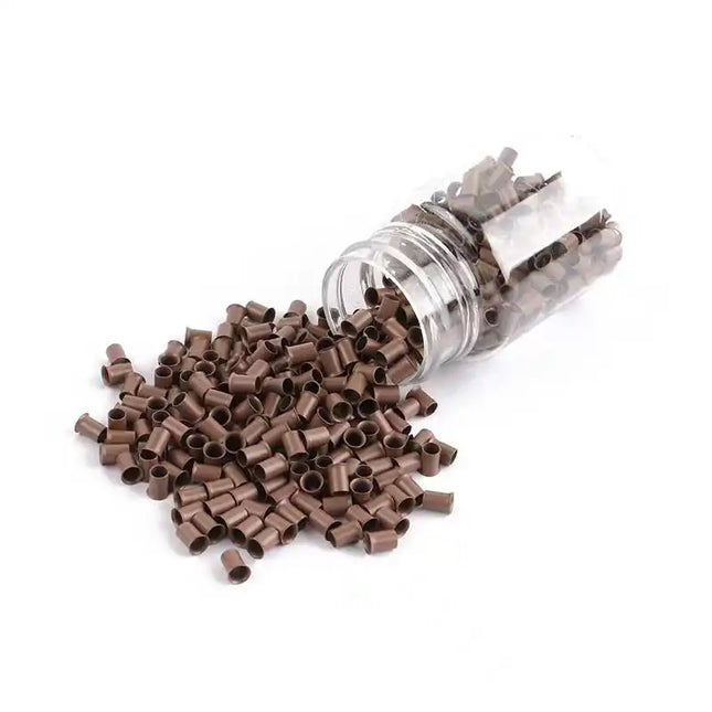 Flared Copper Tubes Beads Locks Micro Rings for I Stick Tip Human Hair Extensions