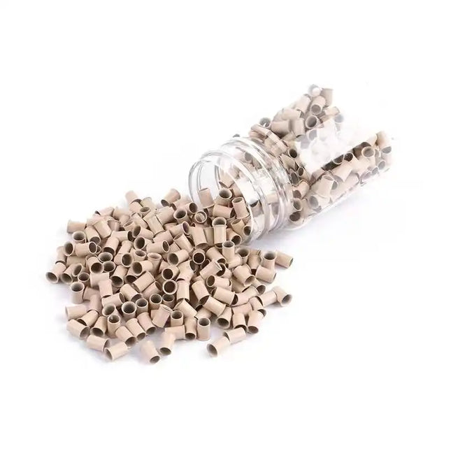 Flared Copper Tubes Beads Locks Micro Rings for I Stick Tip Human Hair Extensions
