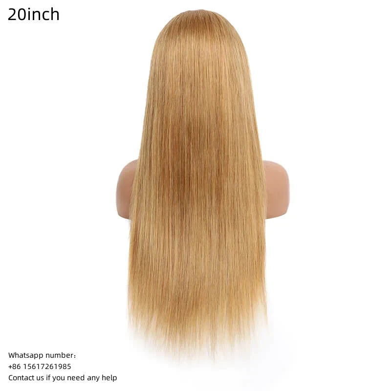 Light blonde 13x4 Lace Frontal 100% Virgin Human Hair LACE Wig  180% density Straight