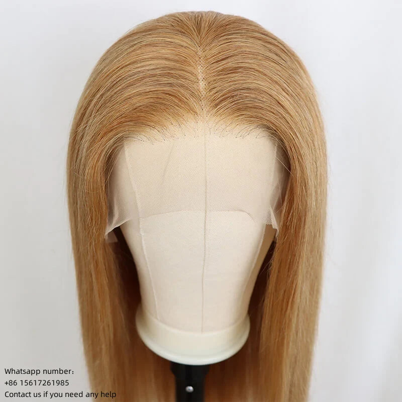 Light blonde 13x4 Lace Frontal 100% Virgin Human Hair LACE Wig  180% density Straight