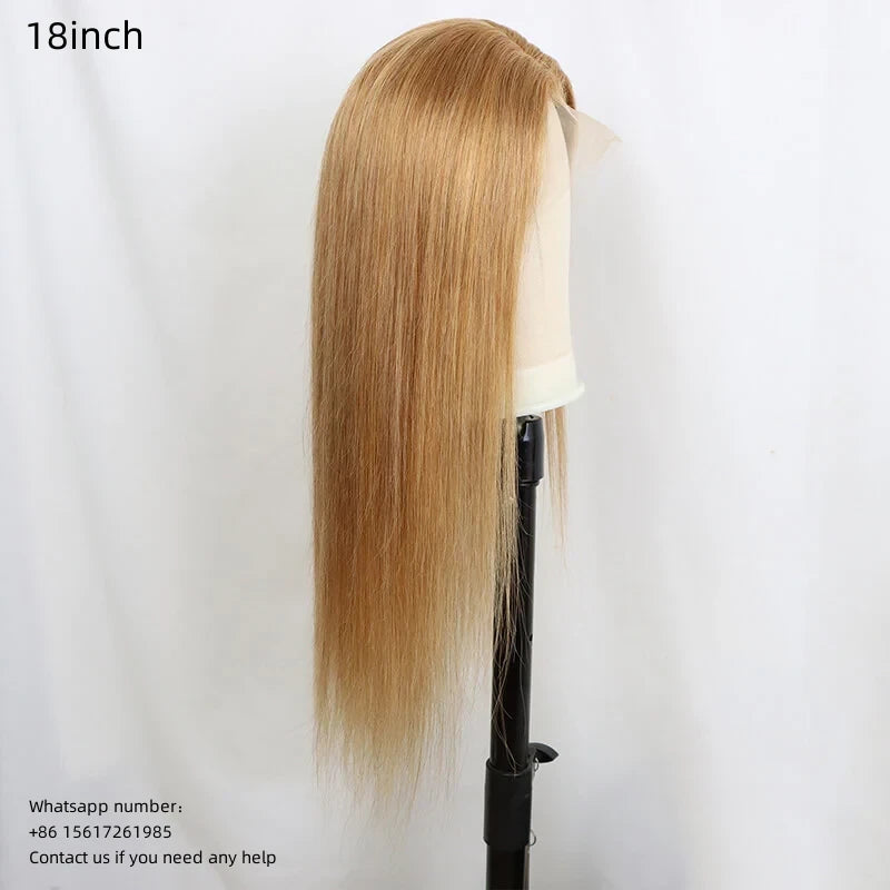 Light blonde 13x4 Lace Frontal 100% Virgin Human Hair LACE Wig  180% density Straight