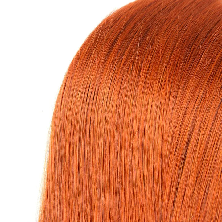 Ginger color straight  Virgin human Hair bundles 1 pc