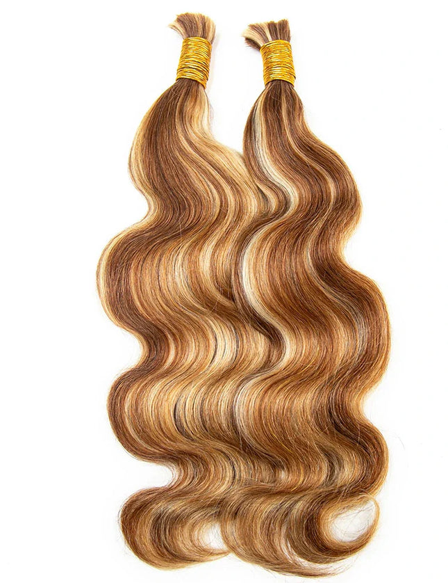 body wave P30/613 color 15A human hair bulk for braiding