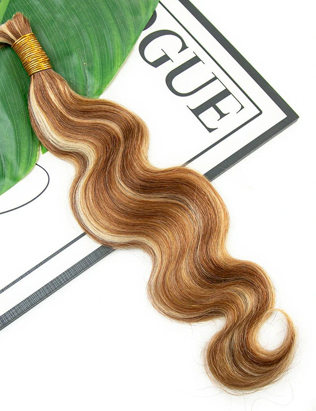 body wave P30/613 color 15A human hair bulk for braiding