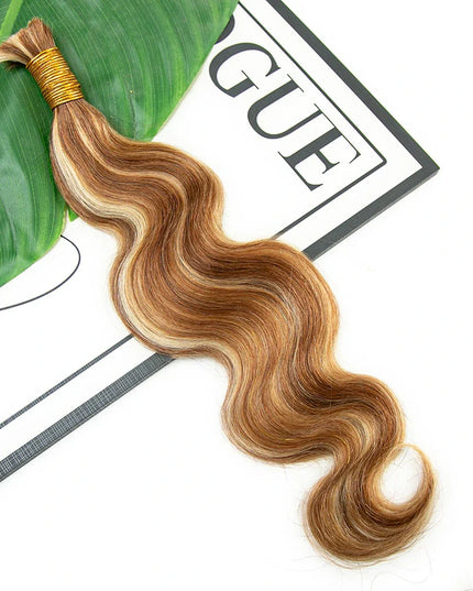 body wave P30/613 color 15A human hair bulk for braiding