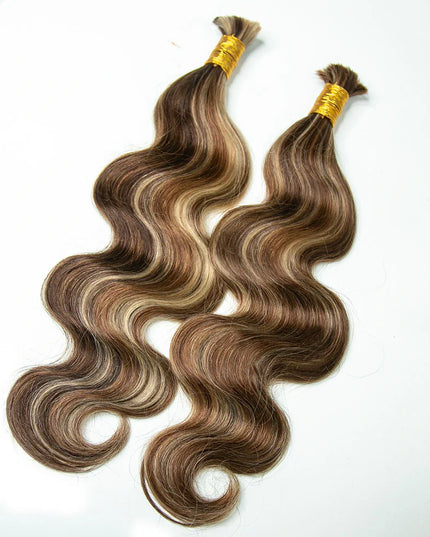body wave P4/30/613 color 15A human hair bulk for braiding