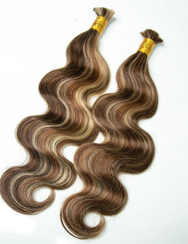 body wave P4/30/613 color 15A human hair bulk for braiding