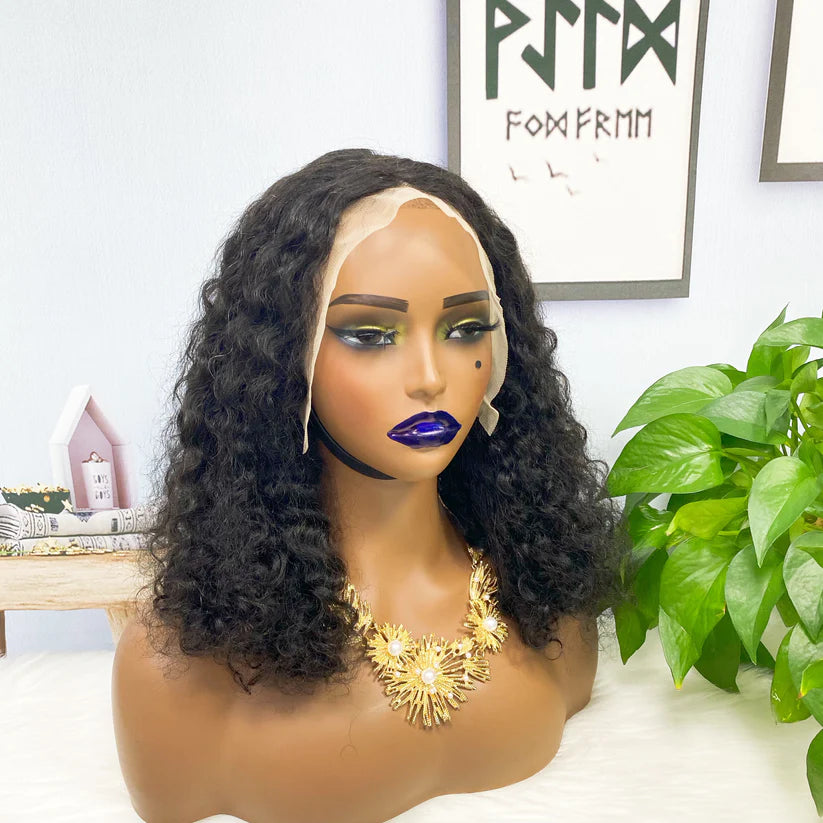 IC wave, natural black 13x4 Lace Frontal 100% Virgin Human Hair Transparent  LACE Wig 180% density