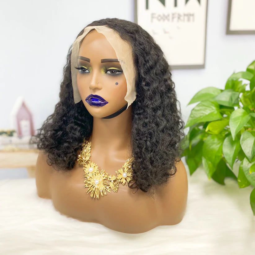 IC wave, natural black 13x4 Lace Frontal 100% Virgin Human Hair Transparent  LACE Wig 180% density