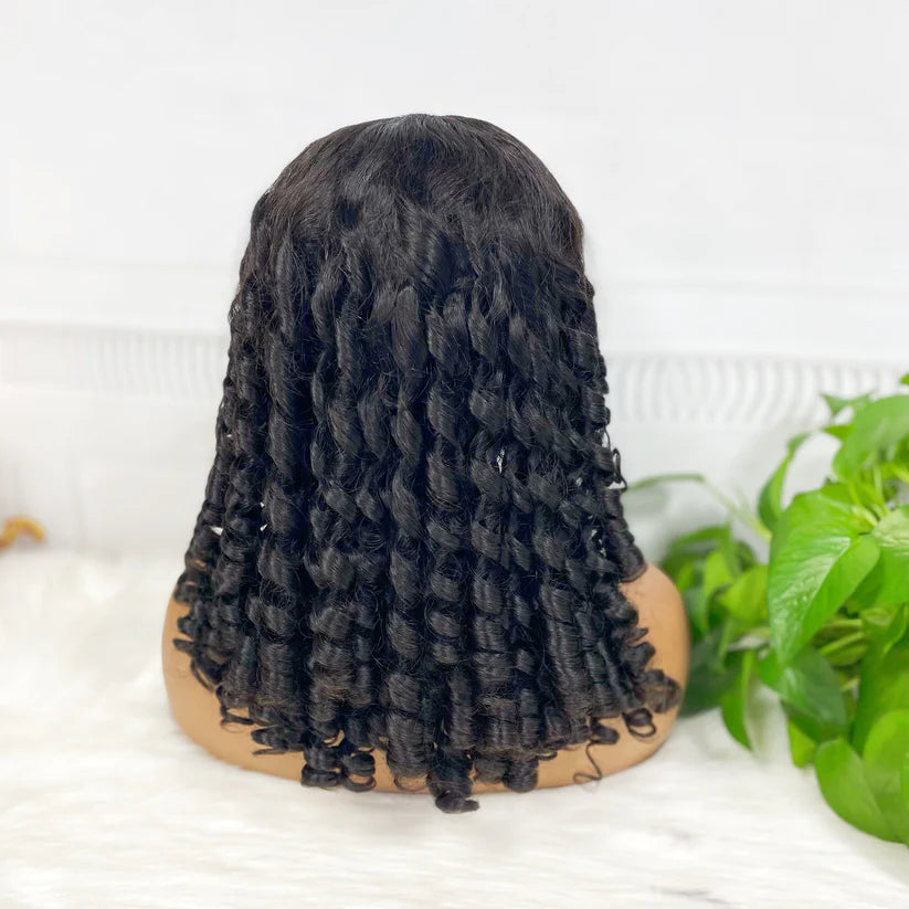 Big pixie, natural black color, 13x4 Lace Frontal 100% Virgin Human Hair Transparent  LACE Wig 180% density