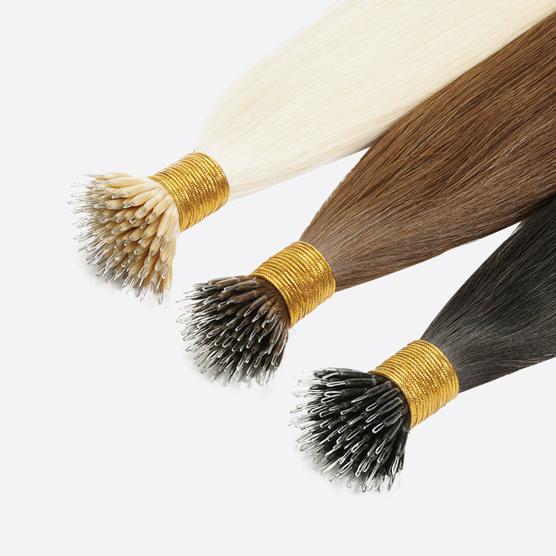 Nano ring hair extensions--- Color  5685