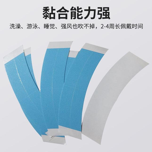 Blue Double Sided Waterproof Lace Wigs Adhesive Tape Strips for Lace Front Wig Toupee