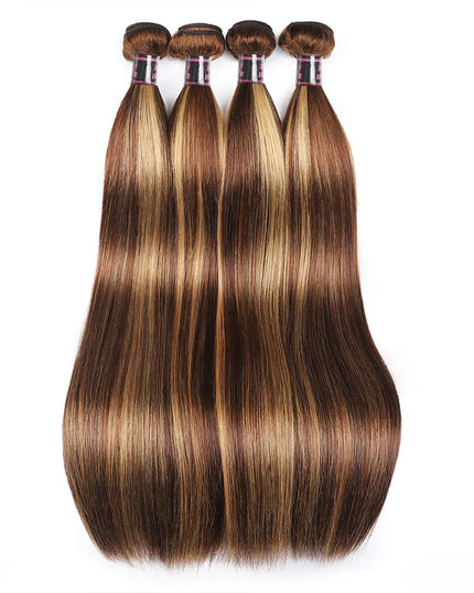 P4/27 straight 1pc virgin human hair Bundles 12A