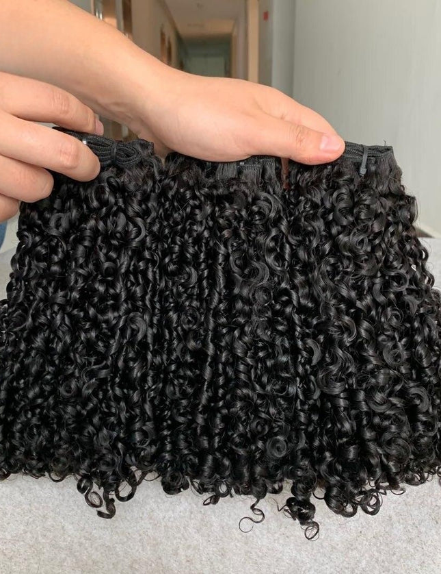 Funmi pixie curl Premium Donor Virgin Hair Bundle Double drown 1PC