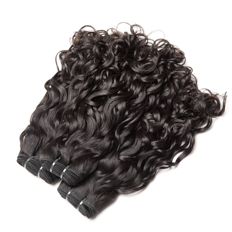 Romance curly wave 10A Virgin human Hair bundles 1pc natural black color