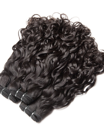 Romance curly wave 10A Virgin human Hair bundles 1pc natural black color