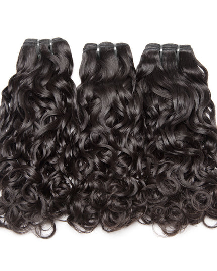 Romance curly wave 10A Virgin human Hair bundles 1pc natural black color