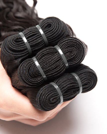 Romance curly wave 10A Virgin human Hair bundles 1pc natural black color