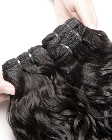Romance curly wave 10A Virgin human Hair bundles 1pc natural black color