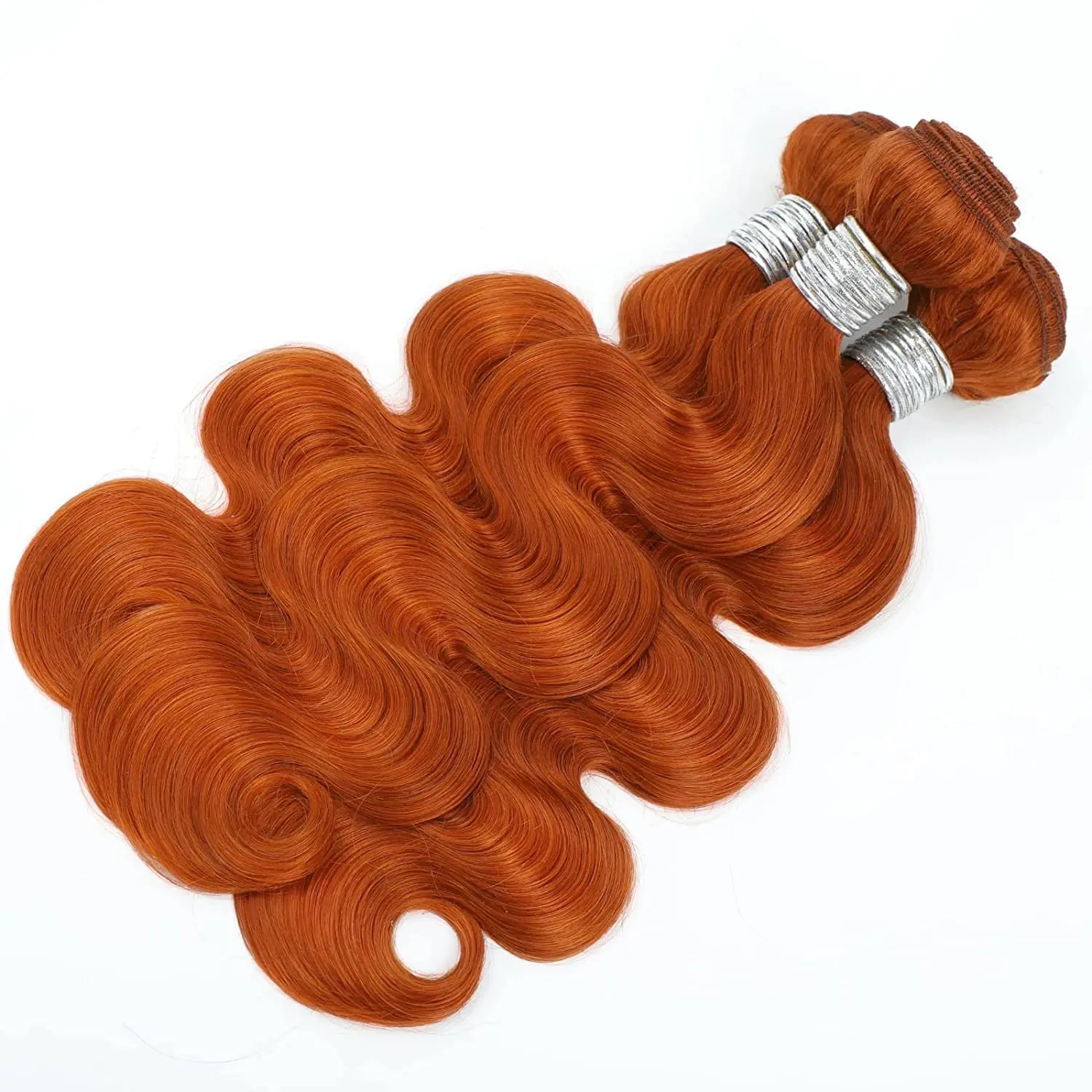 Ginger color body wave Virgin human Hair Bundle  1pc