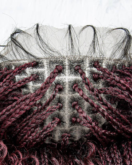 Synthetic Long Bohemian Braided Wigs Boho Box Braid Wigs for Black Women Twisted Braids Full Lace Braided Wigs -1B/99J