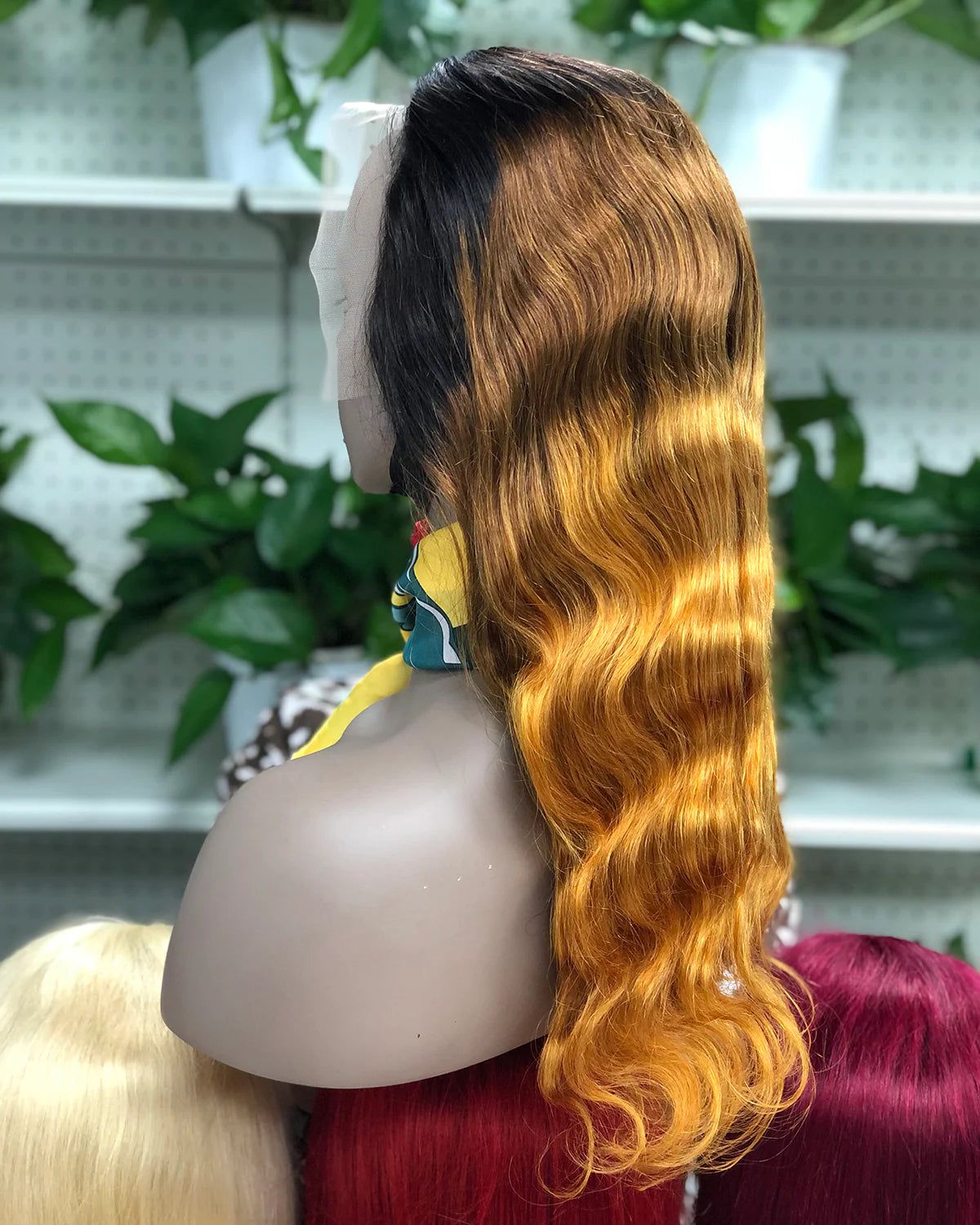 Color 1b/4/30， body wave Transparent Lace Frontal 180% density 13x4 Virgin Human Hair wig