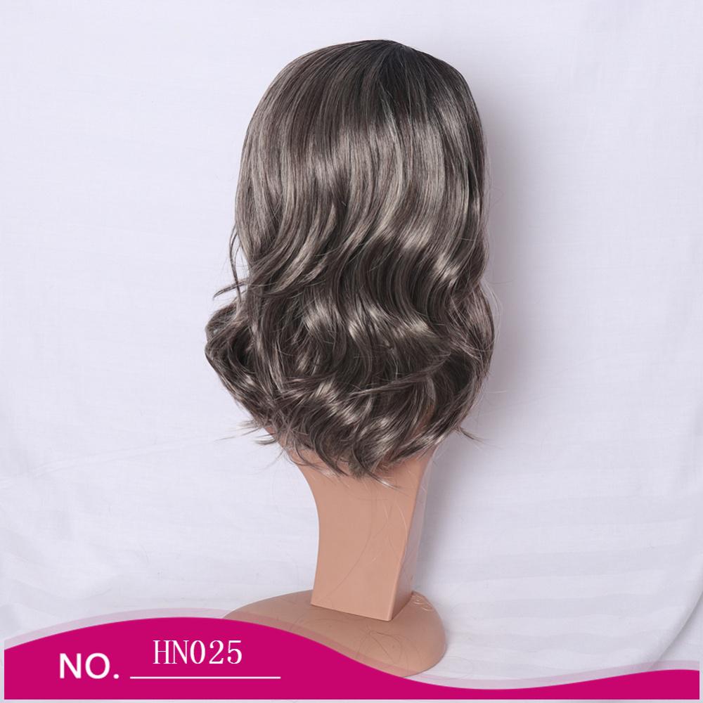 Partial short hair cosplay fiber wig